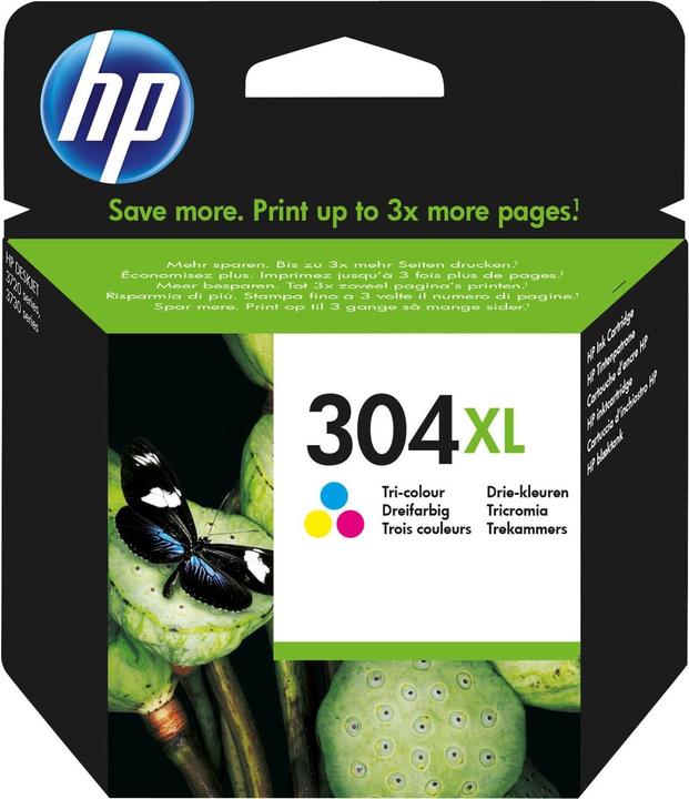 Produktbild HP Tusz Oryginalny trójkolorowy wkład atramentowy 304XL (N9K07AE#UUS) (M, Y, C)