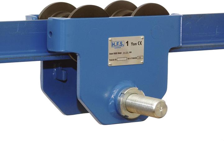 Produktbild HFS Rollkatze Tragfähigkeit 500 kg Trägerflanschbreite 64-220 mm