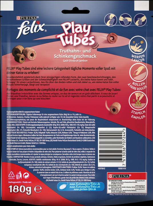 Immagine prodotto Felix play tube Tacchino e prosciutt (1 pz., 180 g)