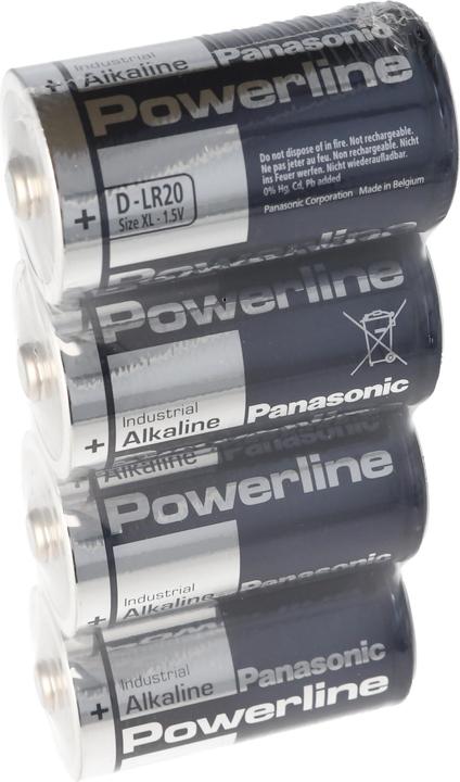 Actual product image Panasonic Batterie Powerline LR20 Mono in 4er Folie (4 pcs., D, 19760 mAh)