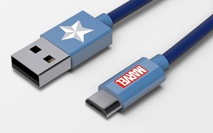 Actual product image Tribe Cavo di Ricarica da USB a Micro USB Captain A. 1.2m (1.20 m, USB 2.0)