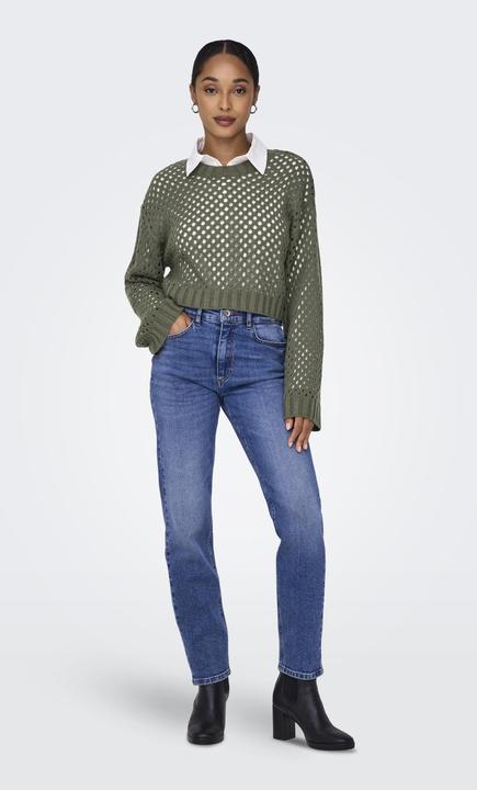 Produktbild Only Normal geschnitten Rundhals Tief angesetzte Schulter Pullover Gestricktes Oberteil (XS)