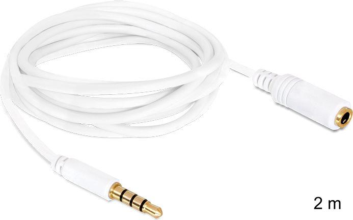Delock 3.5mm Klinke – 3.5mm Buchse (2 m, 3.5mm Klinke (AUX))