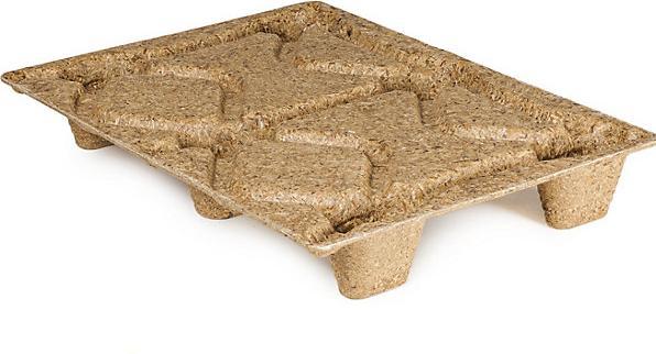 Actual product image Inka Pallets made of moulded chipboard, LxW 800 x 600 mm, with 6 feet, max. load 500