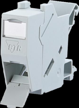 Actual product image Metz Connect BTR 10x E-DAT module REG 8(8) IP20 uncovered for mounting on top-hat rail TH35 1TE >18mm light