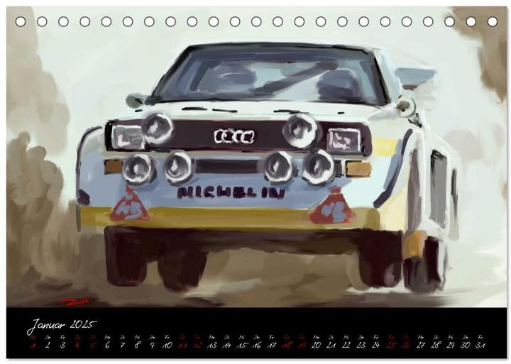 Immagine prodotto Sportwagen Klassiker Kunst (Tischkalender 2025 DIN A5 quer), Monatskalender (A5, Tedesco)