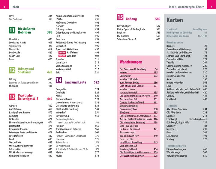 Nährwerte und Zutaten Reiseführer Schottland - mit Orkney, Hebriden und Shetland (Deutsch, Anton Braun, Antje Grosswendt, 2024)