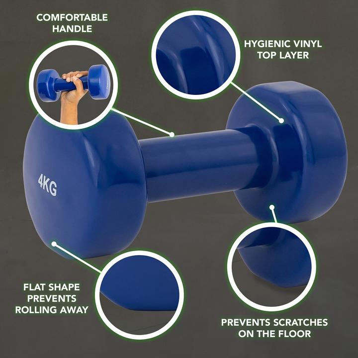 Immagine prodotto Tunturi Vinyl Kurzhanteln (2 x 4 kg)