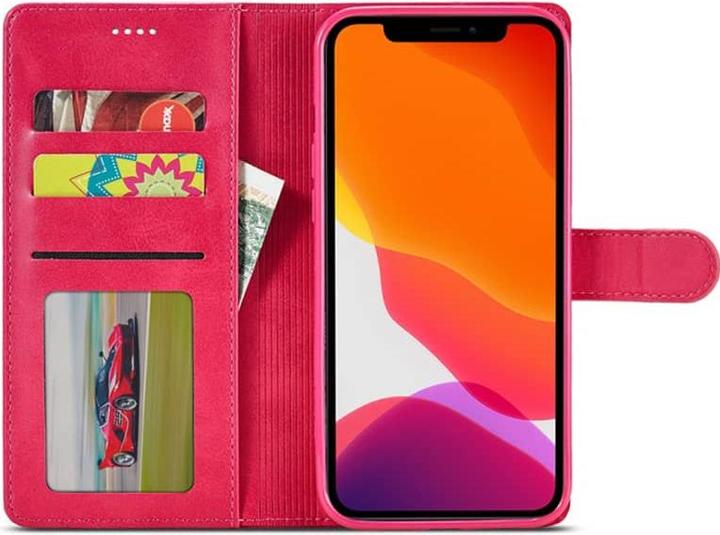 Actual product image LC.Imeeke iPhone 7 / 8 / SE 2020 / SE 2022 - Wallet case with 3 card slots & magnetic fastener, pin (Apple iPhone 8, Apple iPhone 7)