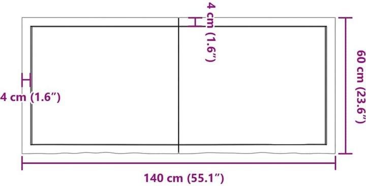 Image du produit VidaXL Gianna (140 x 60 x 4 cm)
