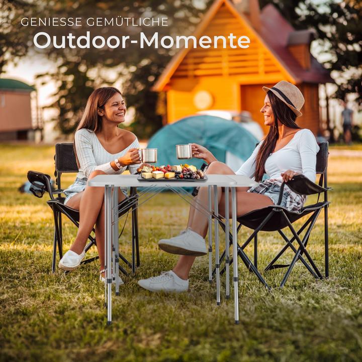 Actual product image tectake Camping folding table