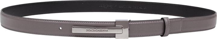 Actual product image Dolce & Gabbana leather belt with logo buckle (100)