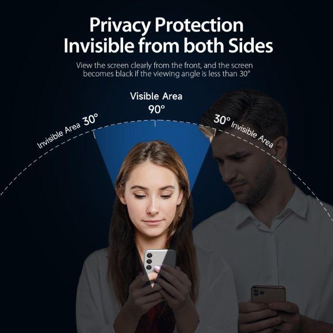 Actual product image Dux Ducis Schutzglas mit Privacy Sichtschutz (1 Piece, Samsung Galaxy S25)