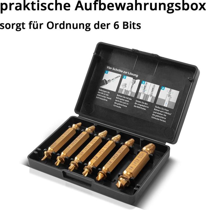 Produktbild Stahlwerk Linksausdreher / Schraubenentferner / Ausdreher 6er Set