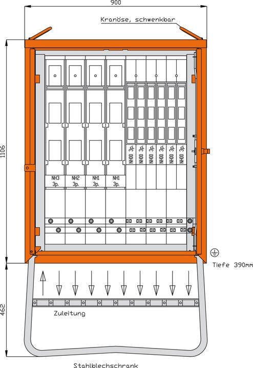Produktbild Walther Werke WAL WGV0092 Hauptverteiler 436 kVA (Verteiler)