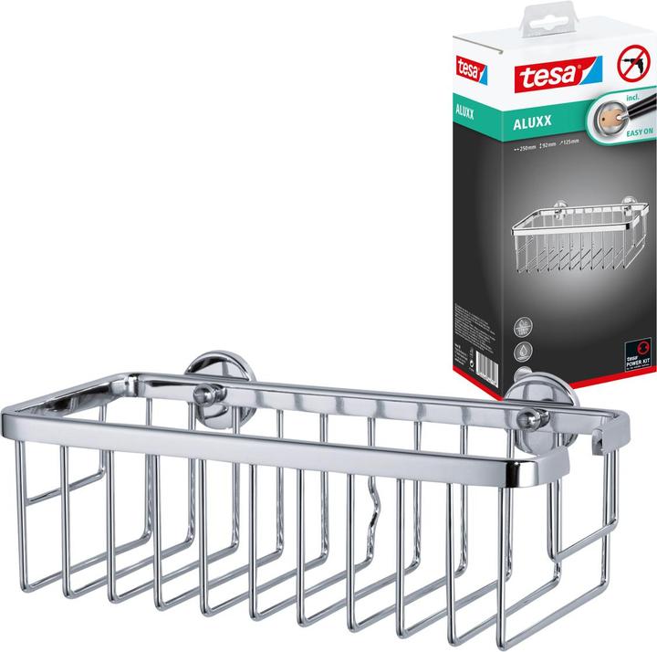 Actual product image tesa Aluxx storage basket single storey, M (9 x 13.5 x 26.5 cm)