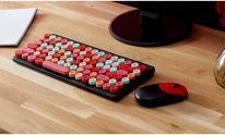 Actual product image Be Mix bubble wireless keyboard and mouse case