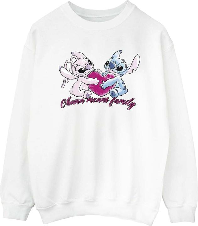 Disney Lilo And Stitch Ohana Heart With Angel Sweatshirt (L)