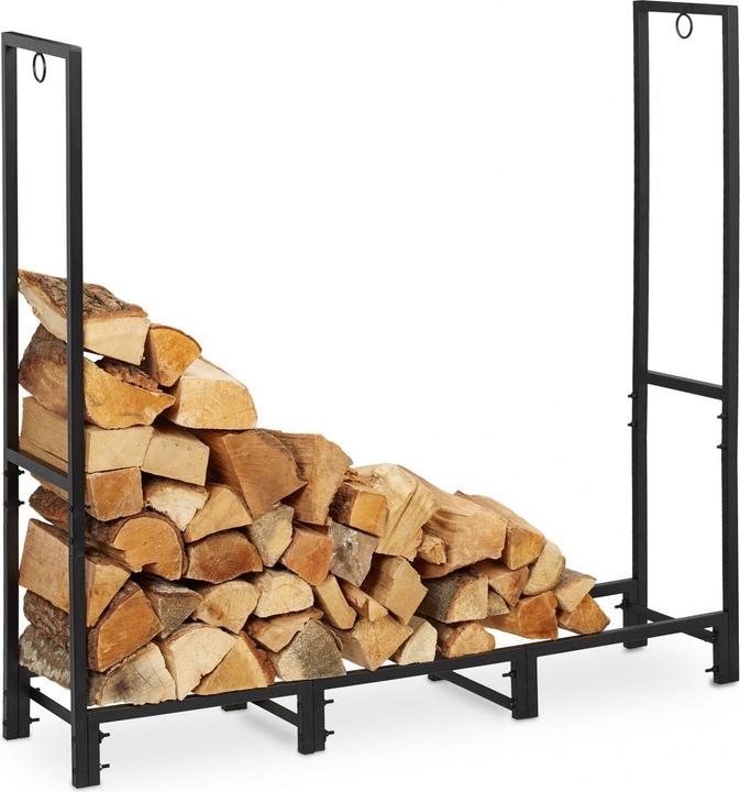 Actual product image Relaxdays Firewood rack (121 x 30.5 x 116 cm)