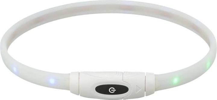 Actual product image Trixie Lichtgevende Halsband Hond Usb Siliconen Oplaadbaar Meerkleurig - 65X1,6 Cm (Dog, Dog sport)