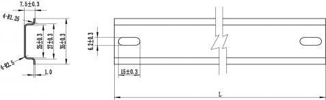 Produktbild Delock Hutschiene 35 x 15mm, 50cm aus Stahl