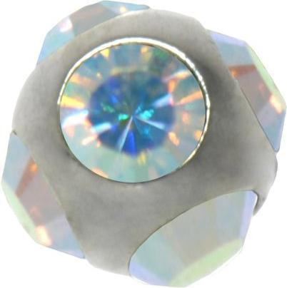 Bijouteria 1.2mm Piercing-Kugel (Chirurgenstahl 316L, Kristall)