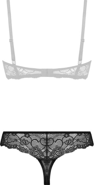 Actual product image Christine Le Duc Spitzenstring mit offenem Schritt Marzia Schwarz (L)