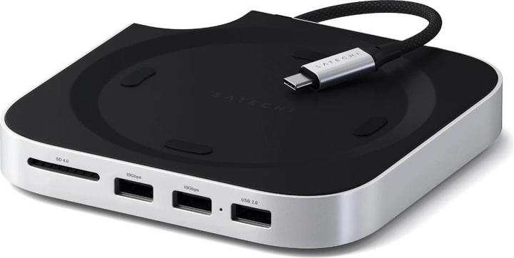 Immagine prodotto Satechi Mac Mini M4 Stand & Hub with SSD Enclosure (USB-C, 5 Porti)