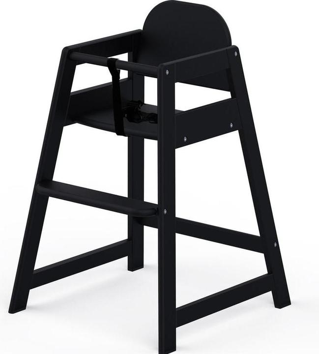 Produktbild Geuther Holz Hochstuhl Emma, ​​Kindersitz - Baby Essstuhl für den Tisch - 3 -point -Gürtel - Hochbab (Hochstuhl)