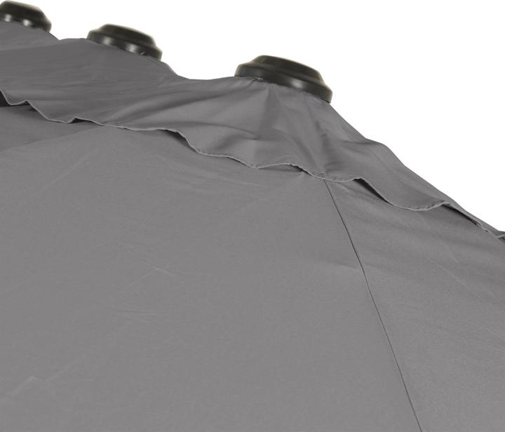 Actual product image Leco Rechteck-Doppelsonnenschirm anthrazit (2.70 m)