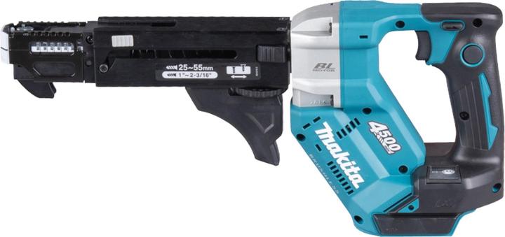 Produktbild Makita DFR 552 RGJ Akku Magazinschrauber 18 V 25 - 55 mm Brushless + 2x Akku 6,0 Ah + Ladegerät + (Akkubetrieb)