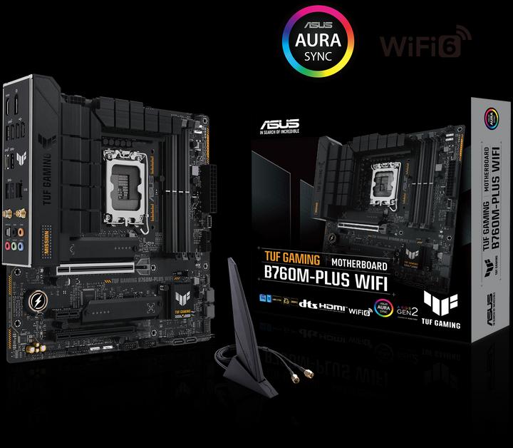 Immagine prodotto ASUS TUF GAMING B760M-PLUS WIFI (LGA 1700, Intel B760, mATX)
