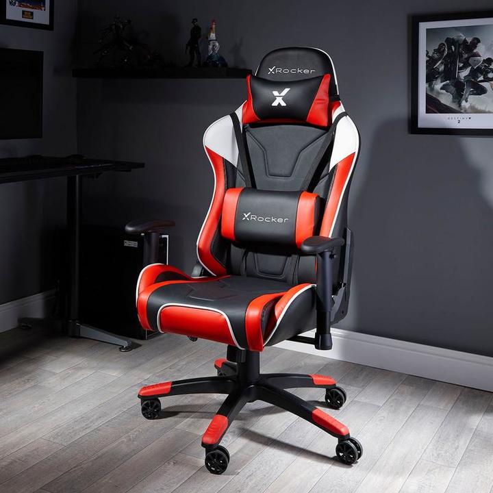 Produktbild X Rocker Chaise de jeu eSport Agility Sport avec ajustement ergonomiqueRouge