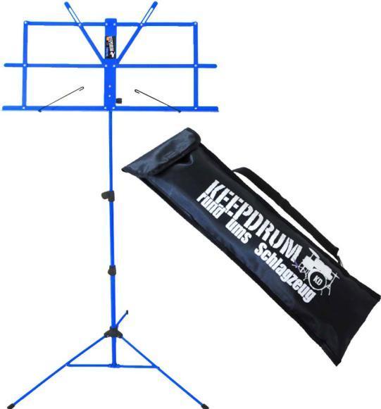 Actual product image keepdrum MUS2BL Music Stand Blue with Light