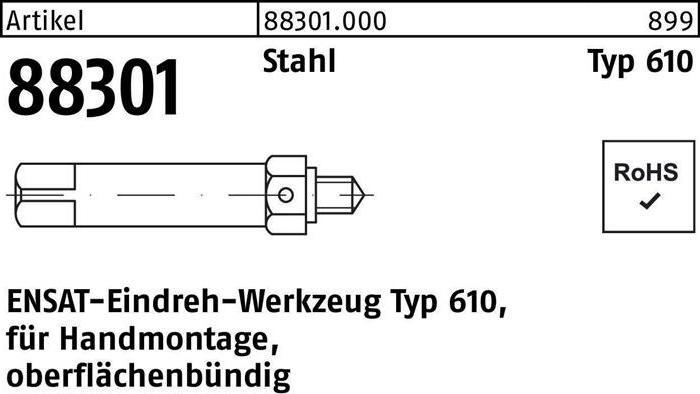 Immagine prodotto Ensat Utensile di inserimento R 88301 Tipo 610 M 12 acciaio (12 mm, 1 pz.)