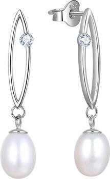 Beneto Silver earrings with real pearls AGUC2615P (L)