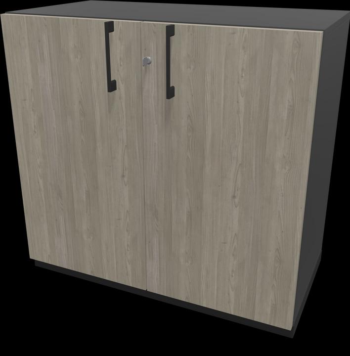Nero, Legno decorativo grigio con struttura, Grigio scuro