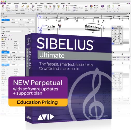 Avid Sibelius Ultimate Education + PhotoScore und NotateMe und AudioScore Ultimate (unbegrenzt)