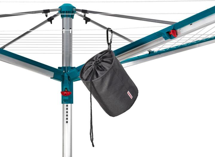 Actual product image Leifheit Clothes peg bag with snap hook and drawstring