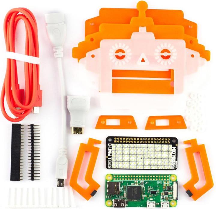 Produktbild Pimoroni Raspberry Pi Zero W Project Kit - Scroll Bot