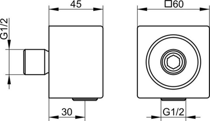 Immagine prodotto Keuco Raccordo per tubo flessibile EDIZIONE 11 vc