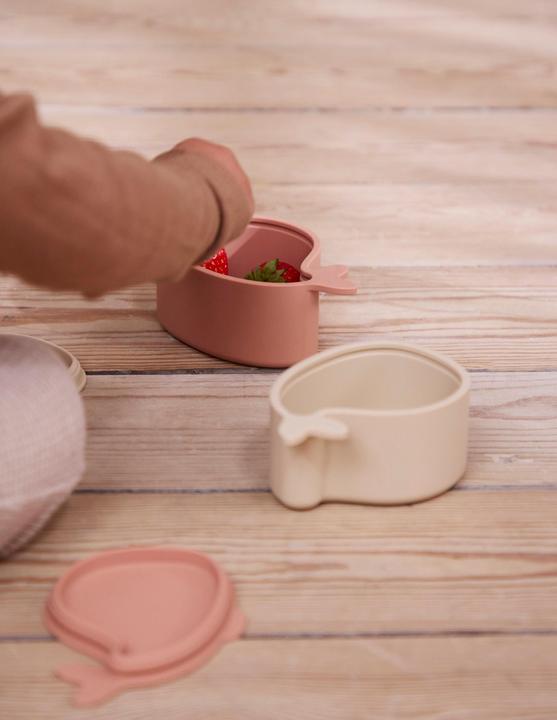 Produktbild Filibabba Set mit 2 kleinen Brotdosen - Christian der Wal - Blush