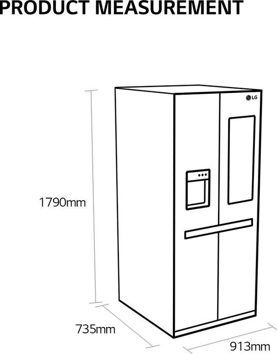 Actual product image LG InstaView GSXV90MCDE (635 l)
