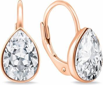 Produktbild Brilio Silver - Original bronze earrings with zircons EA671R