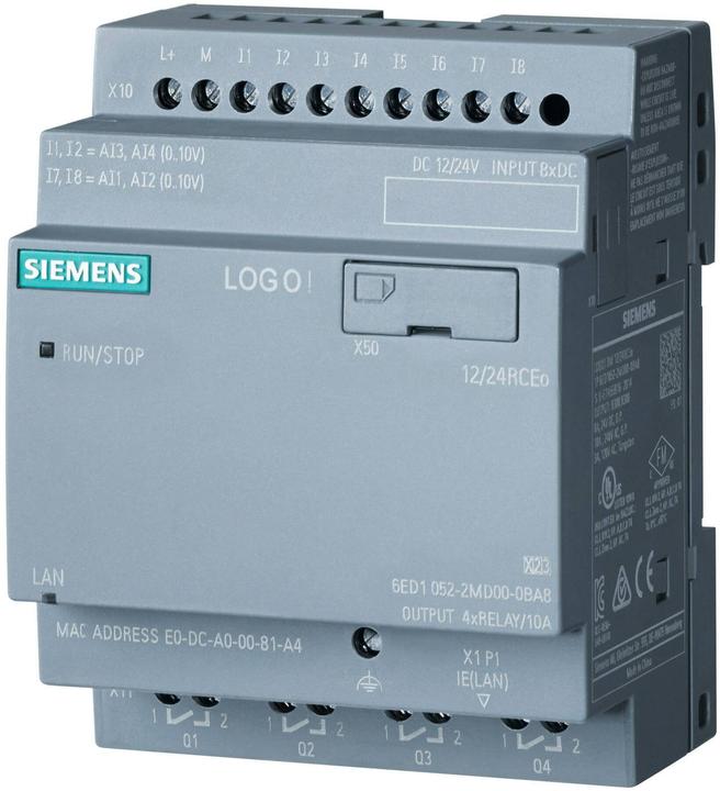 Siemens LOGO SIEM 6ED1052-2MD08-0BA2! 12/24RCEO