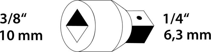 Actual product image Gedore 3020 Reducer 3/8" to 1/4" (1/4")
