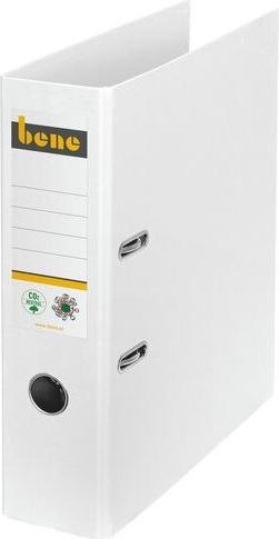 Produktbild Bene No.1 Ordner weiss stabile Pappe 8,0 cm DIN A4 (A4, 80 mm, 1 Stück)