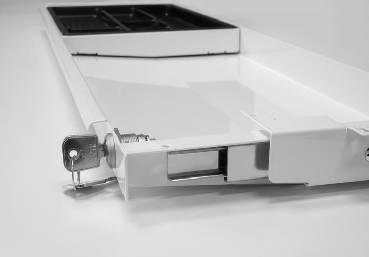 Image du produit Actiforce Systèmes de tiroirs SL verrouillables blanc (Conduit, 87.90 cm)