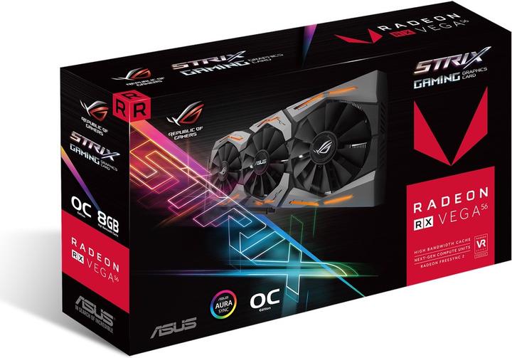 Produktbild ASUS Radeon ROG STRIX RX VEGA 56 O8G GAMING (8 GB)