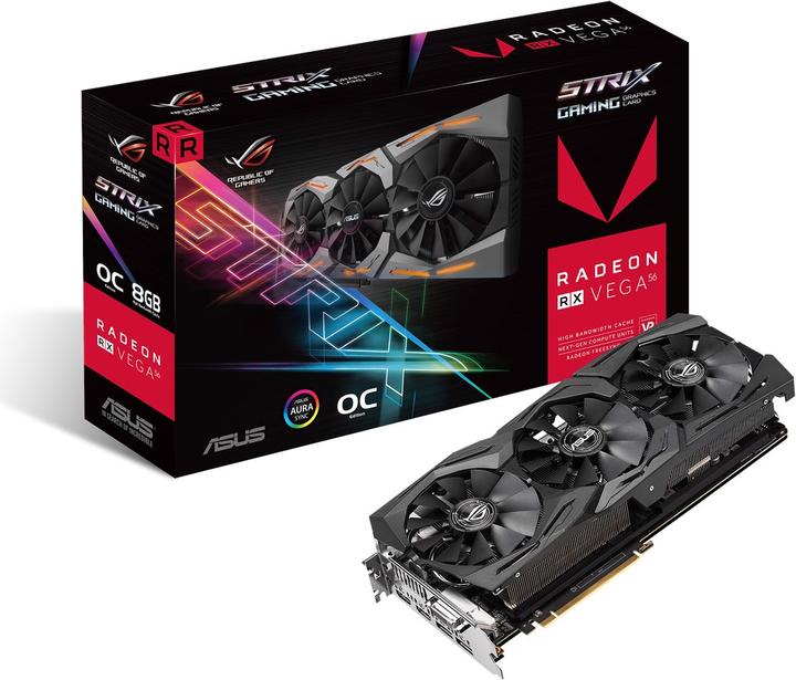 Produktbild ASUS Radeon ROG STRIX RX VEGA 56 O8G GAMING (8 GB)